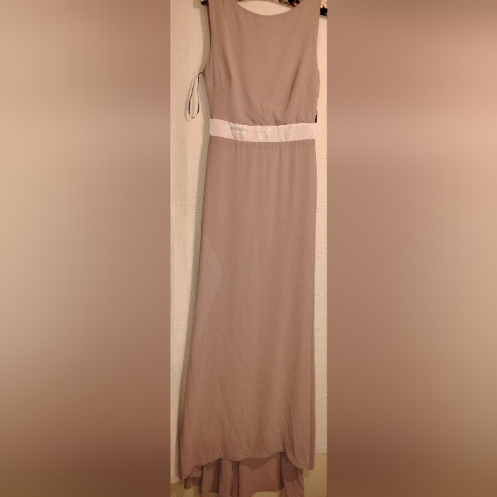 Tfnc London Elegant Gray Sleeveless Dress Size 10 - Picture 8 of 9
